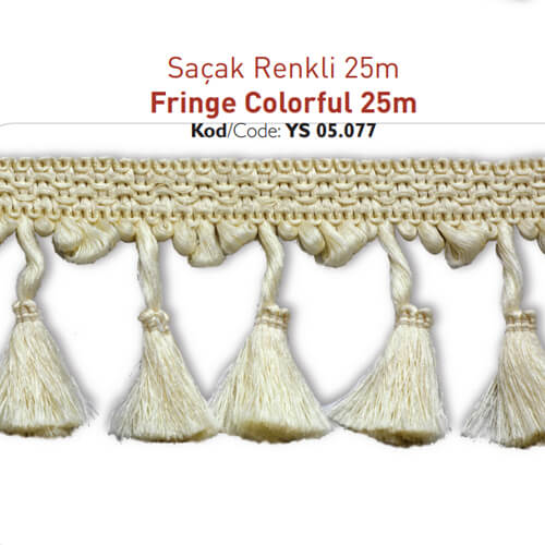 Saçak Renkli 25m